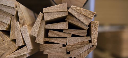 Photo d'un bois profilé industriel